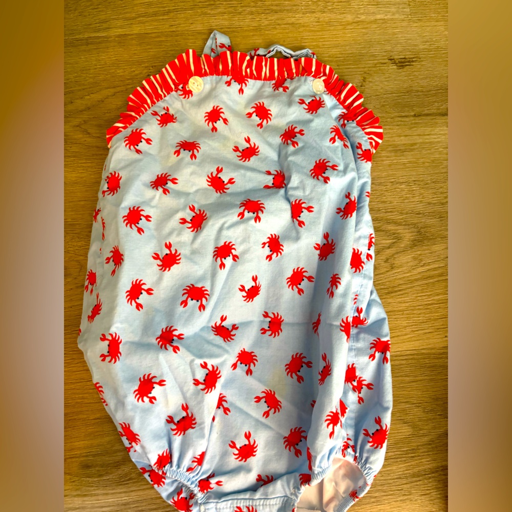 Southern sunshine kids brand size 3t crab bubble outfit